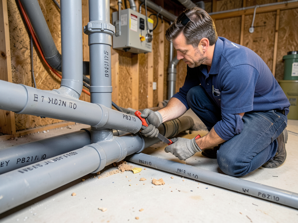 Safe replacement of polybutylene quest piping in w
